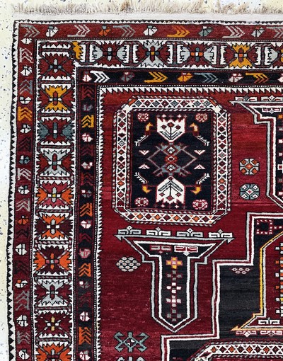 27157021e - ´Tachteh´Schirwan, Kaukasus, Anfang 20.Jhd,Wolle auf Wolle, ca. 257 x 162 cm, minimaler ...
