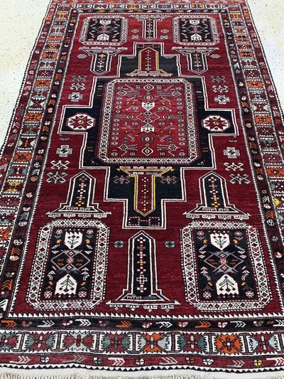 27157021g - ´Tachteh´Schirwan, Kaukasus, Anfang 20.Jhd,Wolle auf Wolle, ca. 257 x 162 cm, minimaler ...