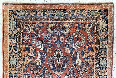 27157022a - Us Re-Import Sarogh, Persien, Anfang 20.Jhd, Korkwolle auf Baumwolle, ca. 360 x 138cm, ...