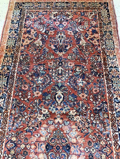 27157022d - Us Re-Import Sarogh, Persien, Anfang 20.Jhd, Korkwolle auf Baumwolle, ca. 360 x 138cm, ...