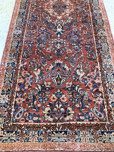 27157022e - Us Re-Import Sarogh, Persien, Anfang 20.Jhd, Korkwolle auf Baumwolle, ca. 360 x 138cm, ...
