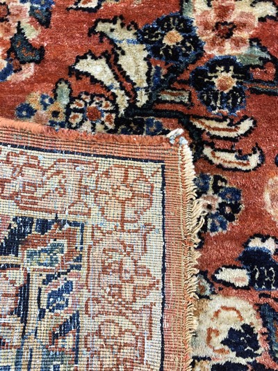 27157022f - Us Re-Import Sarogh, Persien, Anfang 20.Jhd, Korkwolle auf Baumwolle, ca. 360 x 138cm, ...