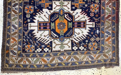 27157027b - Shirvan antique, Caucasus, 19th century, wool on wool, approx. 170 x 133 cm, condition: 3 ...