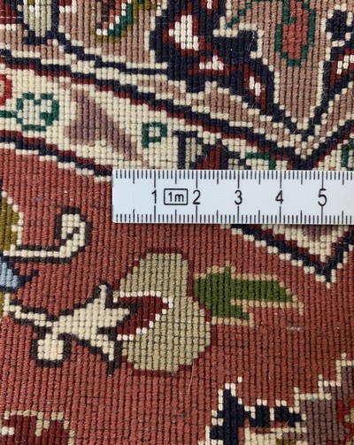 27157039f - Täbriz fein(50 Raj), Persien, Ende 20.Jhd, Korkwolle mit Seide, Durchmesser: ca. 210 ...