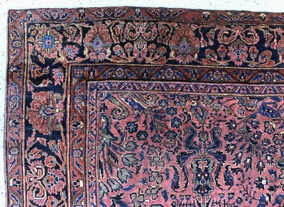 27157109g - Us Re-Import Sarogh antik, Persien, um 1900, Wolle auf Baumwolle, ca. 350 x 250 cm, ...