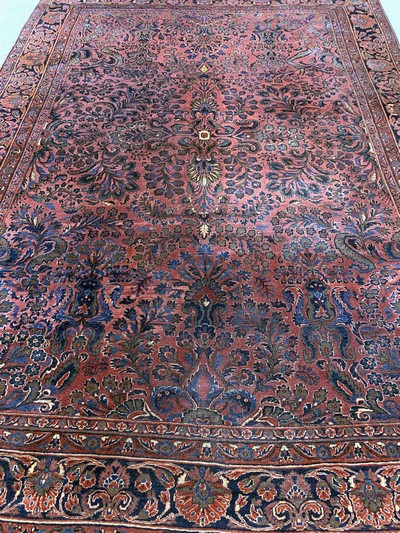 27157109h - Us Re-Import Sarogh antik, Persien, um 1900, Wolle auf Baumwolle, ca. 350 x 250 cm, ...