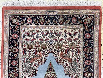 27157329a - Ghom Seide fein, Persien, Ende 20.Jhd, reine Naturseide, ca. 117 x 77 cm, EHZ: 2 ...