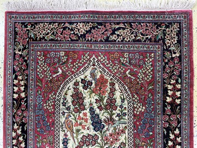 27157330a - Ghom Seide fein, Persien, Ende 20.Jhd, reine Naturseide, ca. 127 x 81 cm, ...