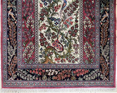 27157330b - Ghom Seide fein, Persien, Ende 20.Jhd, reine Naturseide, ca. 127 x 81 cm, ...
