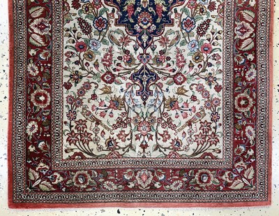 27157331b - Ghom Seide fein, Persien, Ende 20.Jhd, reine Naturseide, ca. 124 x 76 cm, ...