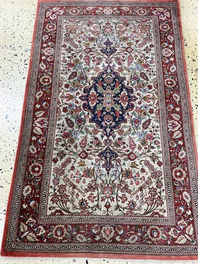 27157331c - Ghom Seide fein, Persien, Ende 20.Jhd, reine Naturseide, ca. 124 x 76 cm, ...