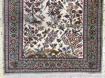 27157332b - Ghom Seide fein, Persien, Ende 20.Jhd, reine Naturseide, ca. 118 x 82 cm, EHZ: 2 ...