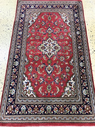 27157333c - Ghom Seide fein, Persien, Ende 20.Jhd, reine Naturseide, ca. 131 x 78 cm, ...