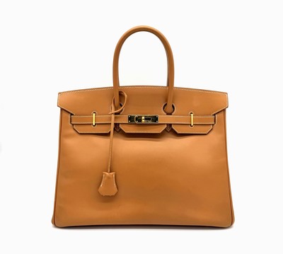 HERMÉS BIRKIN 35 FAUVE BARENIA GHW VINTAGE S26 -Breite: 35 cm ...