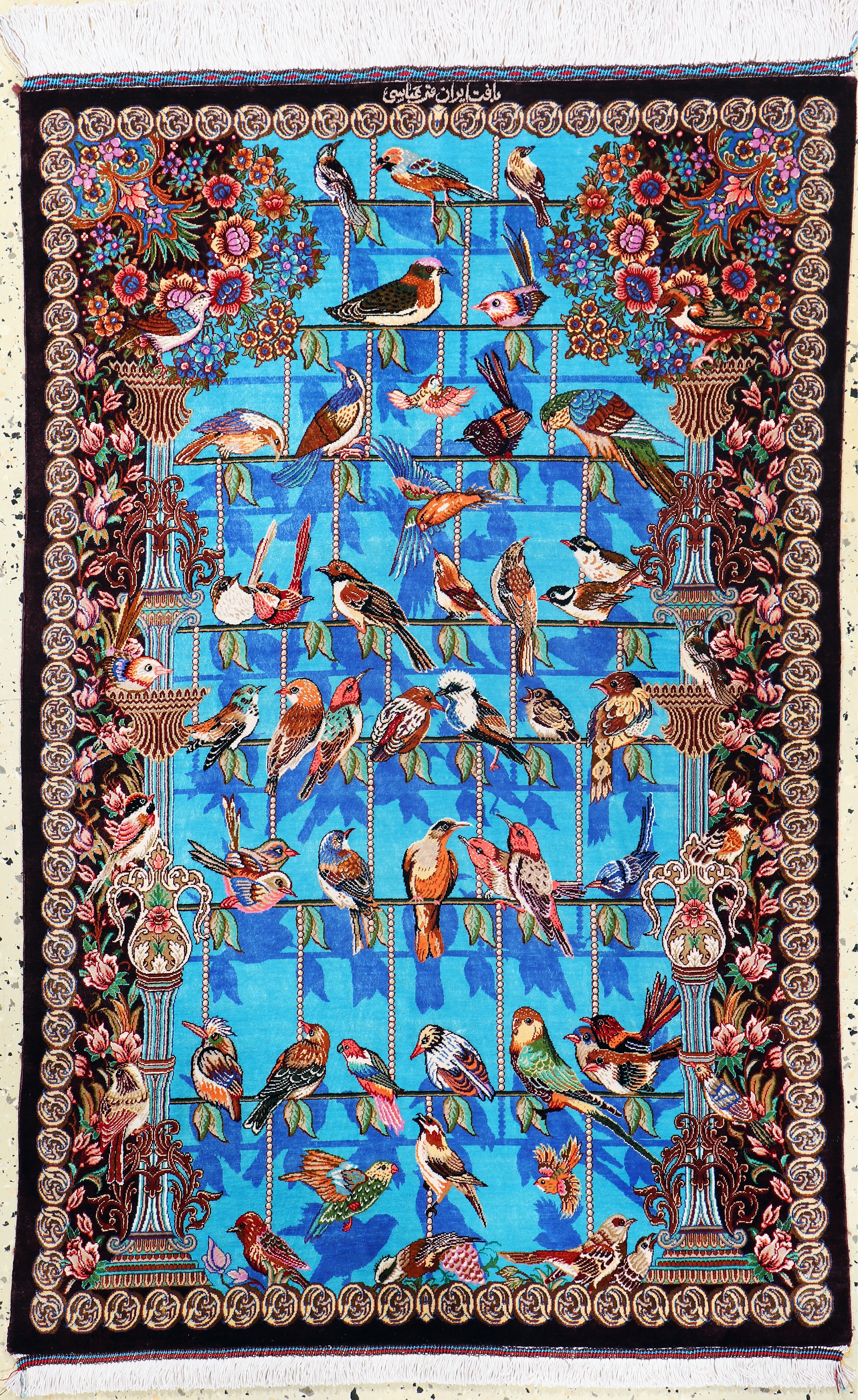Image 27159991 - Ghom Seide fein signiert, Persien, Neu, reine Naturseide, ca. 120 x 80 cm, ca. 1,0 Mio. ...