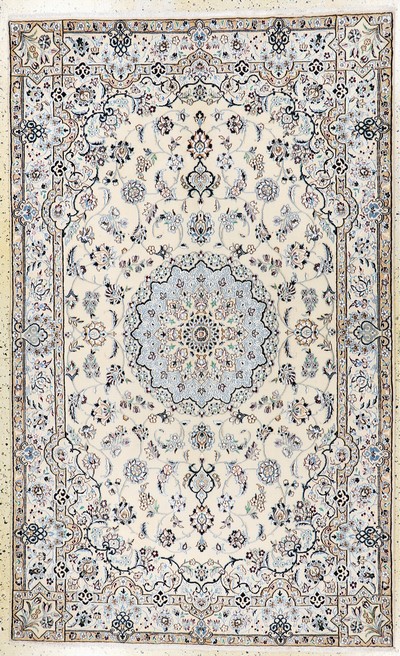 Image Nain fein, Persien, Neu, Korkwolle mit Seide, ca. 252 x 154 cm Schätzpreis: 2900, - EUR