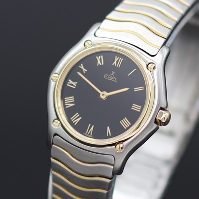 27160717b - EBEL Classic Wave Damenarmbanduhr Referenz 181908, quarz, Edelstahlgeh. inkl. ...