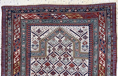 27160860a - ´Marasali´Gebetsteppich antik, Kaukasus, 19.Jhd, Wolle auf Wolle, ca. 145 x 100 cm, ...