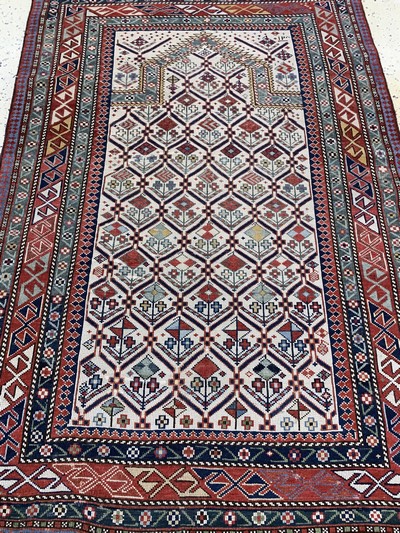 27160860e - ´Marasali´Gebetsteppich antik, Kaukasus, 19.Jhd, Wolle auf Wolle, ca. 145 x 100 cm, ...