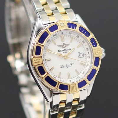 27160864e - BREITLING Damenarmbanduhr Lady J Referenz D52065, quarz, Edelstahl/Gold kombiniert inkl. ...