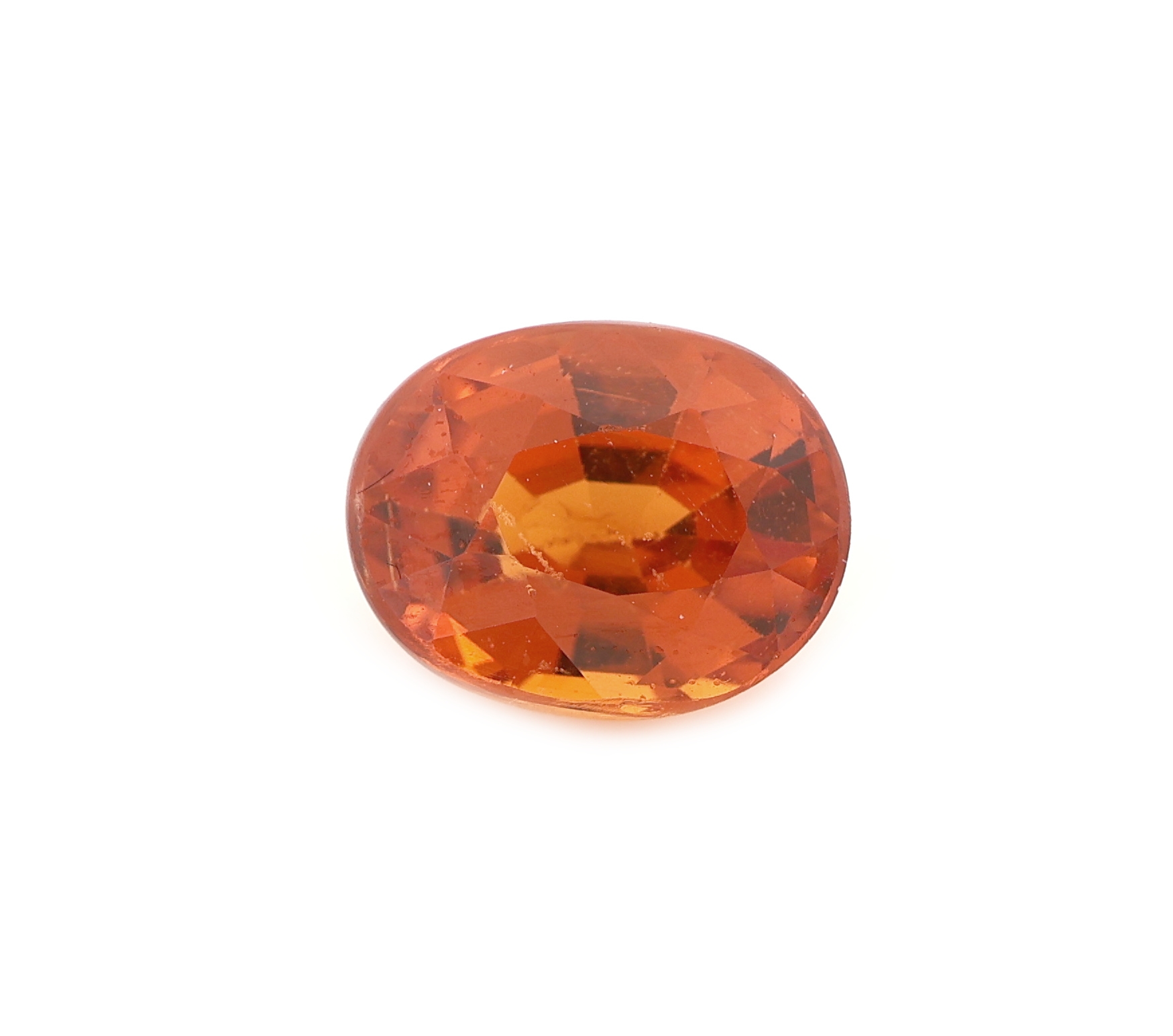 Image 27161325 - Loser Spessartin-Granat, ca. 1.57 ct, ovalfacett., schönes intensive Orange ...