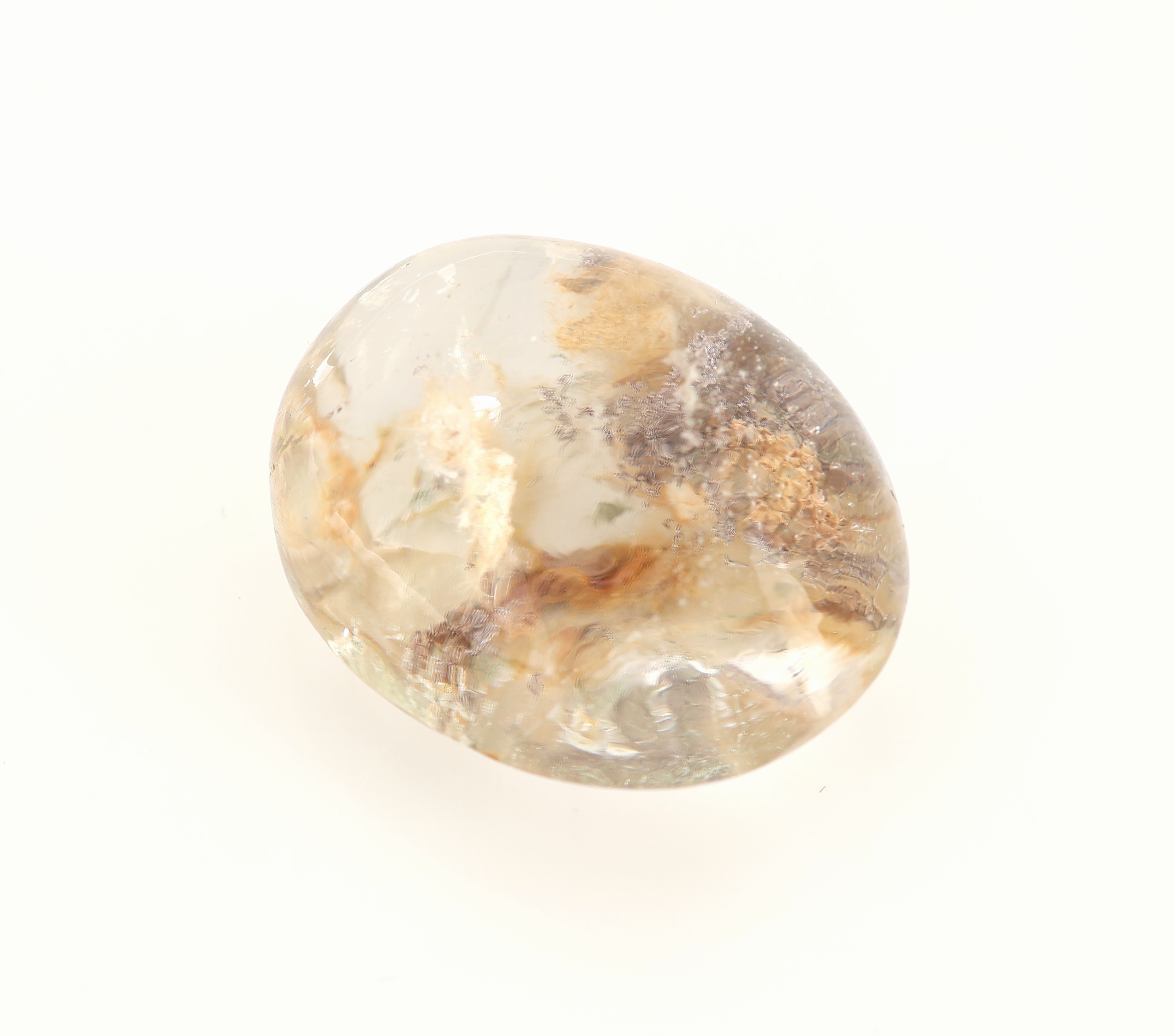 Image 27161373 - Loser Quarz, ca. 58.07 ct, ovaler Cabochon, Quarz mit Einschlüssen Schätzpreis: 180, - ...