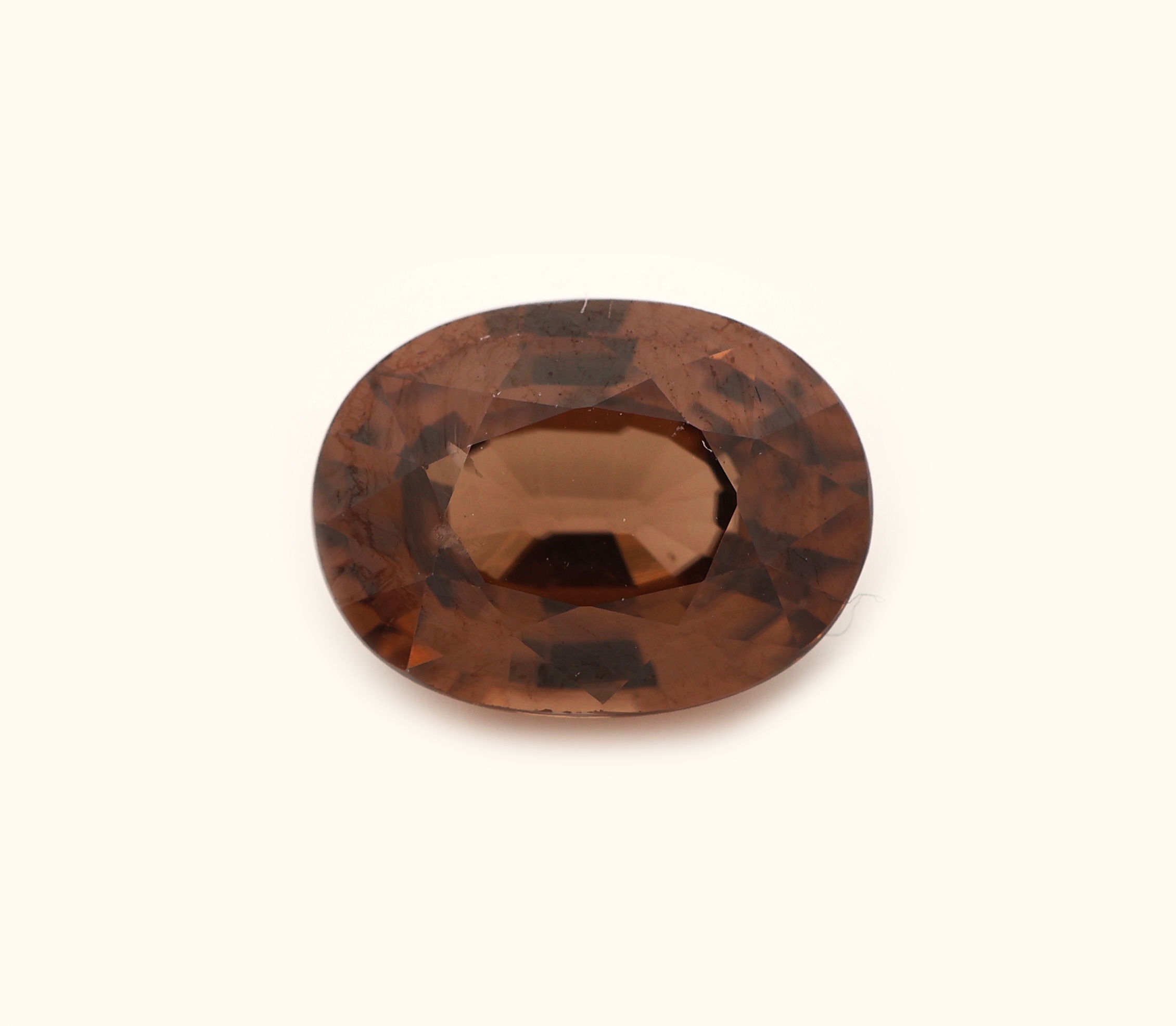 Image 27161376 - Loose zircon , approx. 2.82 ct, oval bevelled, champagne-colored Valuation Price: 260, - ...