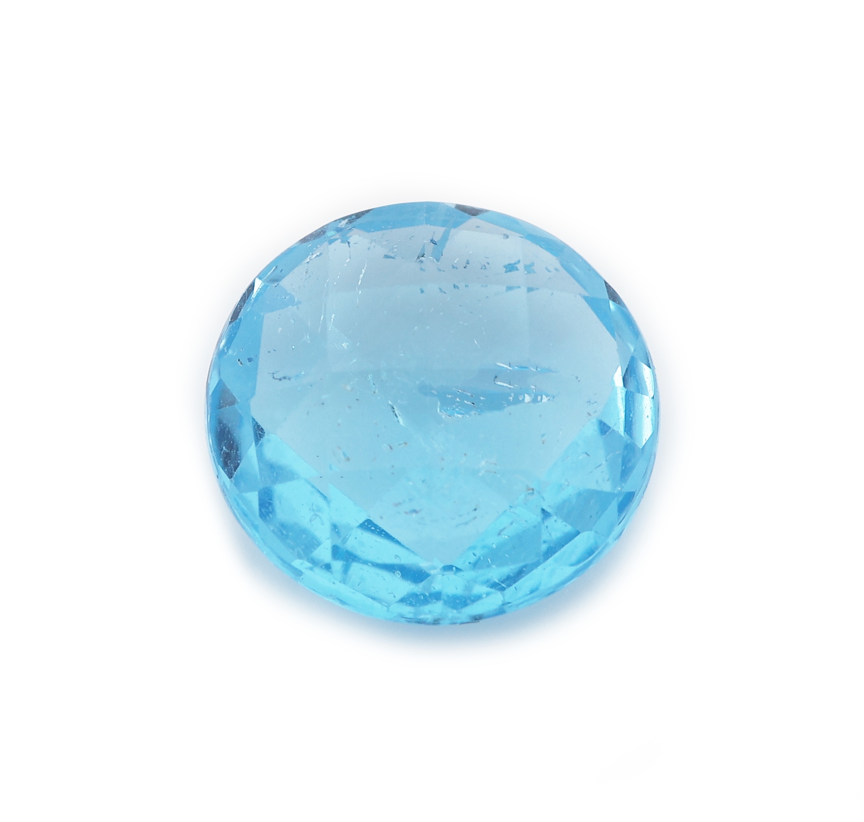 Image 27161386 - Loser Blautopas, ca. 3.59 ct, rundfacett., beh. Schätzpreis: 80, - EUR