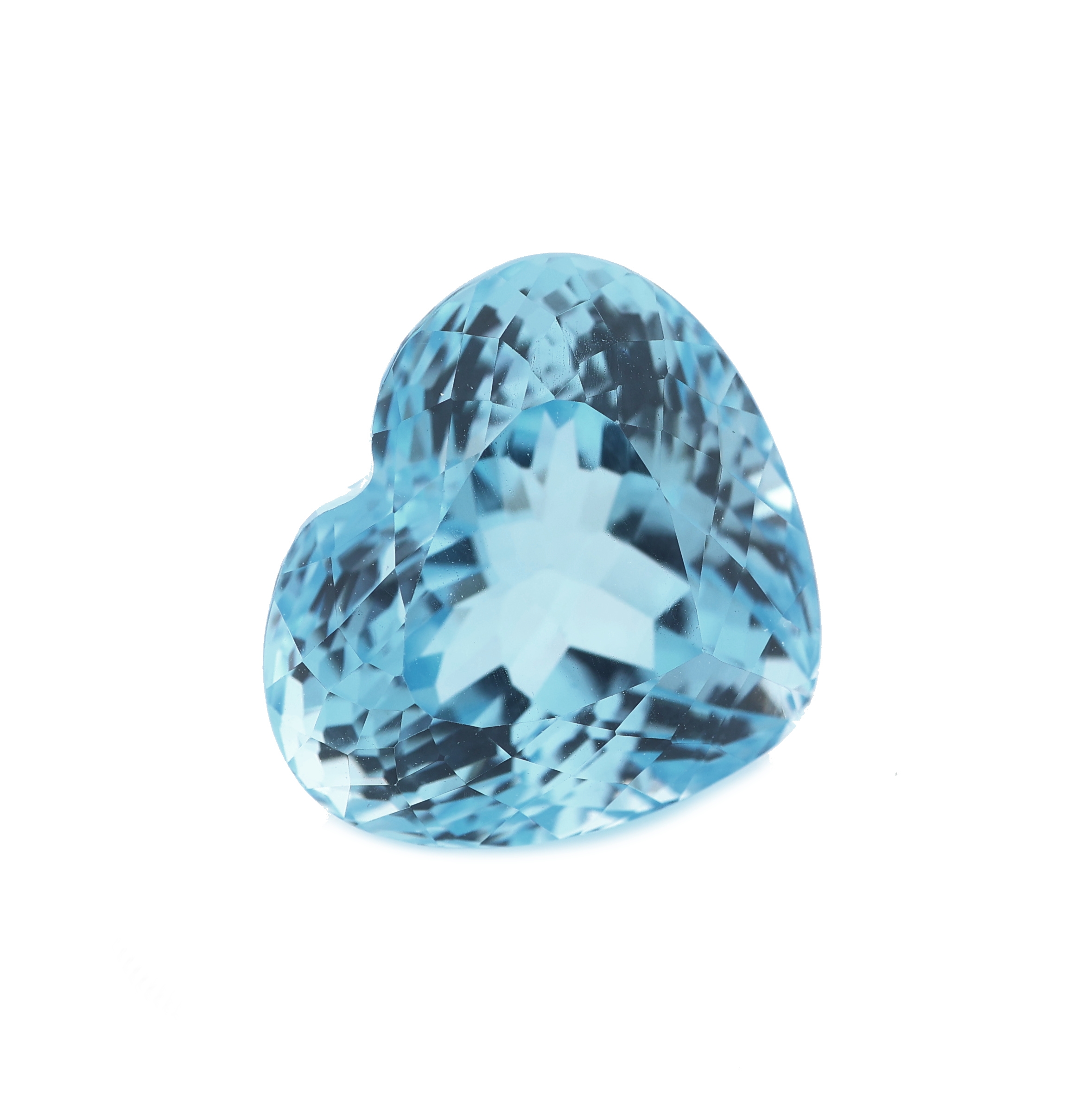 Image 27161388 - Loser Topas, ca. 24.20 ct, facett. Herz, Sky Blue Schätzpreis: 350, - EUR
