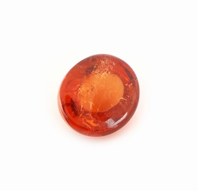 27161336a - Loser Spessartin-Granat, ca. 2.29 ct, ovaler Cabochon, schöne intensive Farbe ...