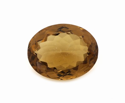 Image Loser Citrin, ca. 13.57 ct, ovalfacett., schöne intensive Farbe Schätzpreis: 200, - EUR