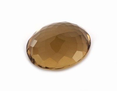27161395a - Loser Citrin, ca. 13.57 ct, ovalfacett., schöne intensive Farbe Schätzpreis: 200, - EUR