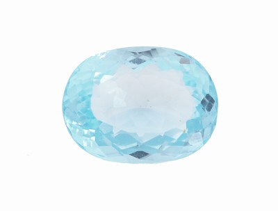 Image Loser Blautopas, ca. 10.64 ct, ovalfacett., Sky Blue, beh. Schätzpreis: 150, - EUR