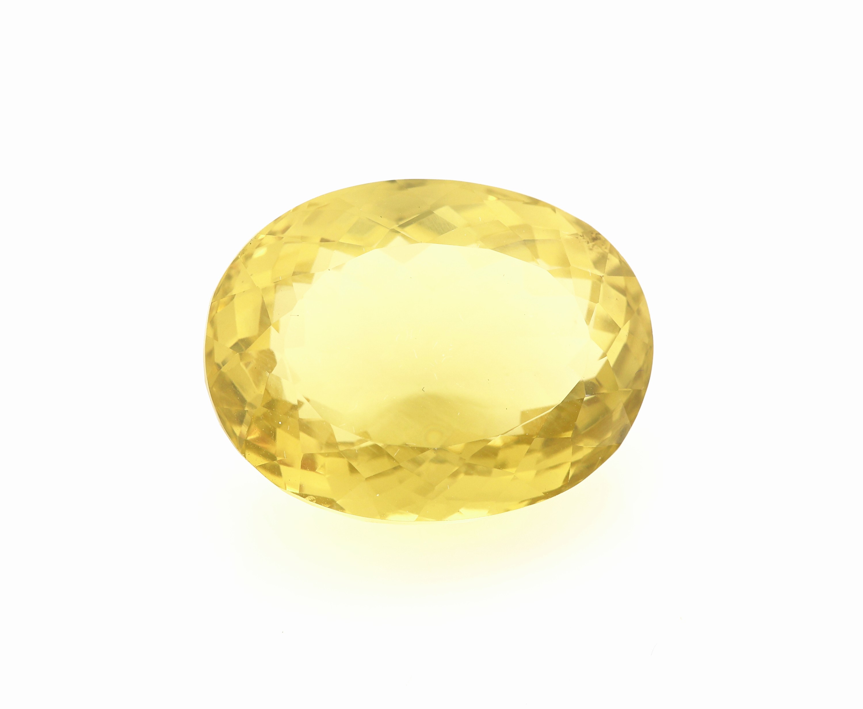 Image 27161403 - Loser Lemoncitrin, ca. 45.29 ct, ovalfacett., beh. Schätzpreis: 350, - EUR