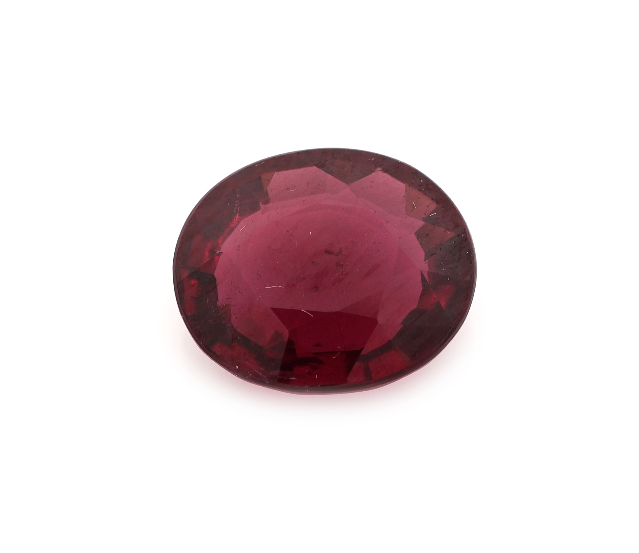 Image 27161407 - Loser Rhodolith, ca. 2.83 ct, ovalfacett., schöne intensive Farbe Schätzpreis: 160, - ...