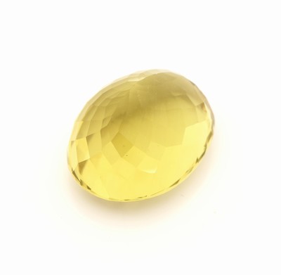 27161403a - Loser Lemoncitrin, ca. 45.29 ct, ovalfacett., beh. Schätzpreis: 350, - EUR