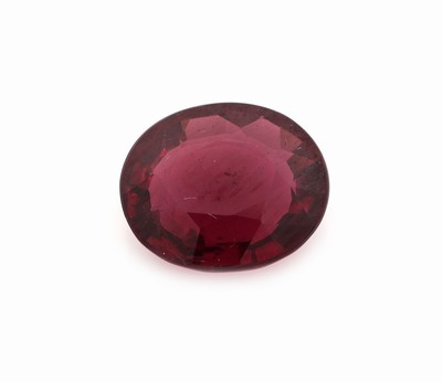 Image Loser Rhodolith, ca. 2.83 ct, ovalfacett., schöne intensive Farbe Schätzpreis: 160, - ...