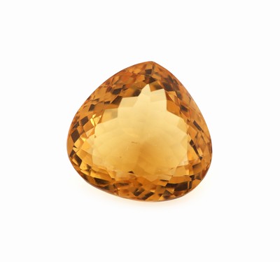 Image Loser Citrin, ca. 20.15 ct, facett. Tropfen, schöne intensive Farbe Schätzpreis: 340, - ...