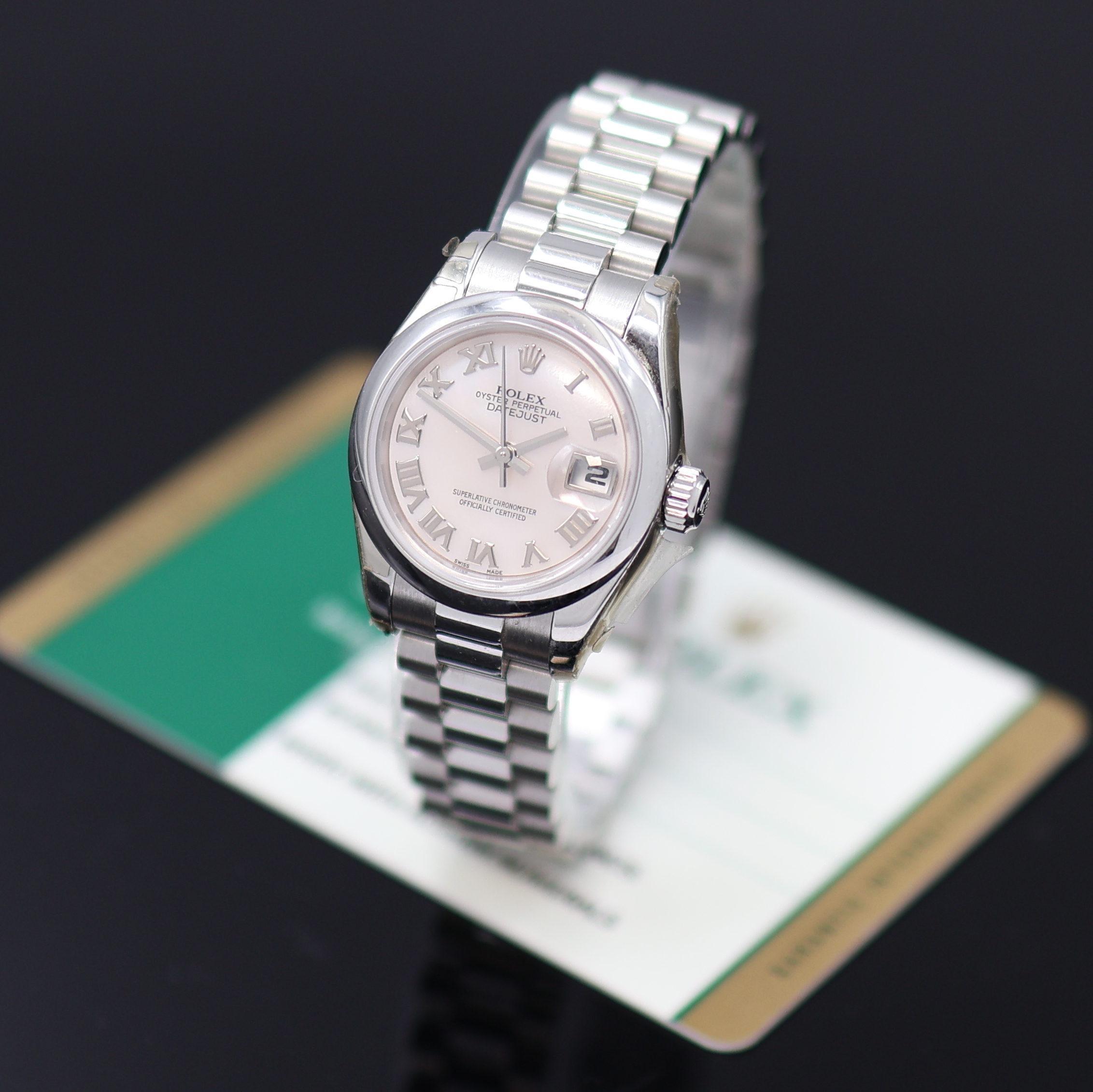 Image 27161518 - ROLEX seltene Damenarmbanduhr Oyster Perpetual Datejust Referenz 179166, Automatik, K ...