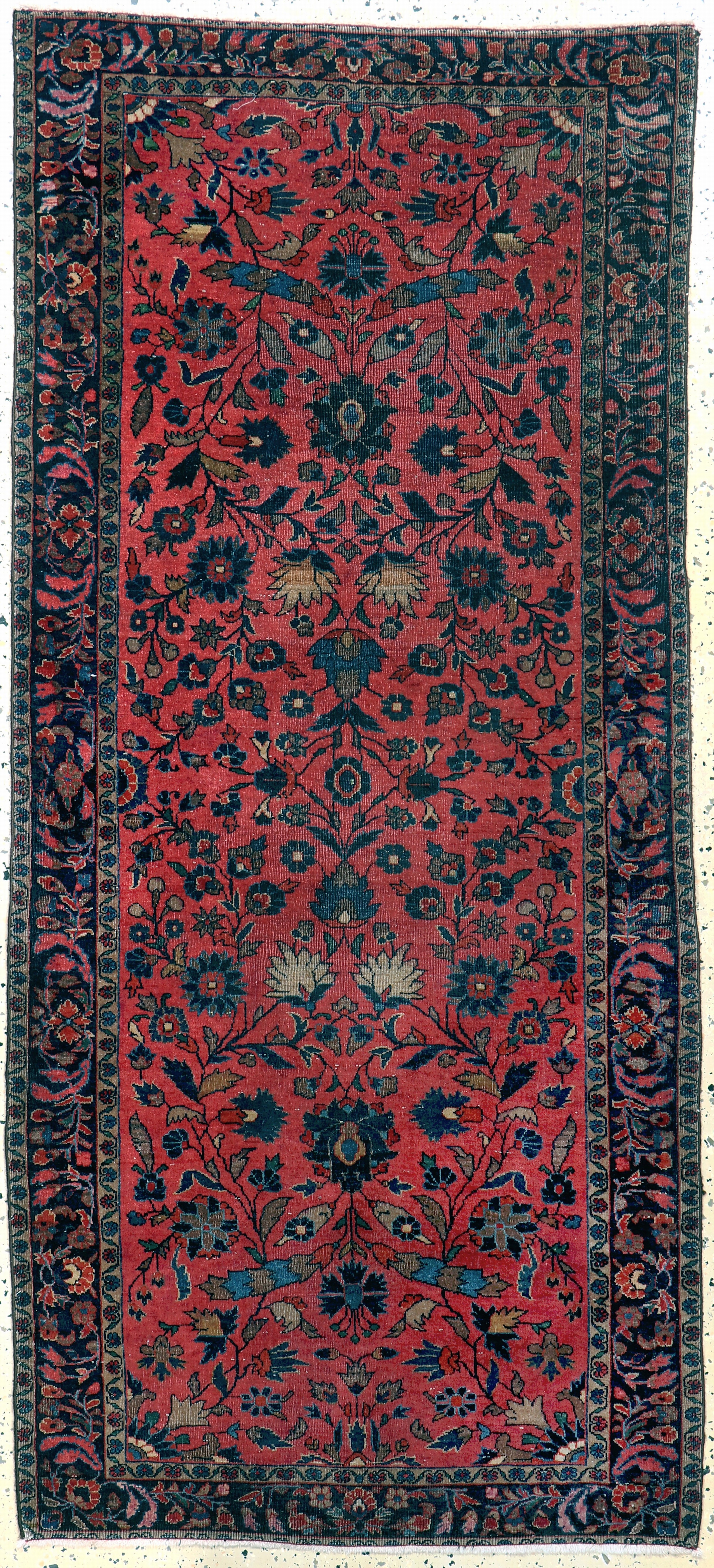 Image 27162532 - Us Re-Import Sarogh antik, Persien, um 1900, Wolle auf Baumwolle, ca. 195 x 90 cm, EHZ: ...