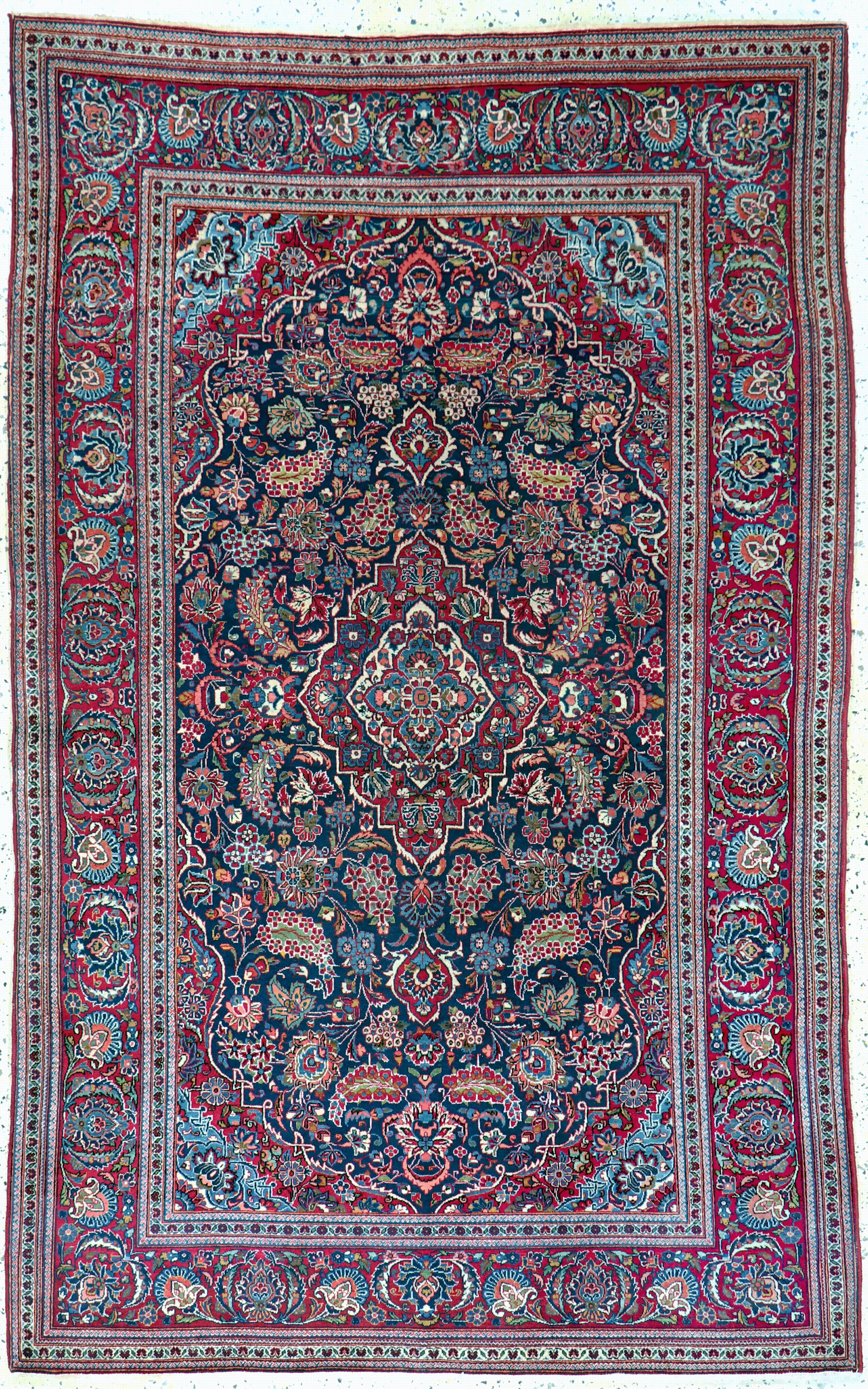 Image 27163480 - Keschan alt, Persien, Anfang 20.Jhd, Wolle auf Baumwolle, ca. 212 x 135 cm, EHZ: 2 ...
