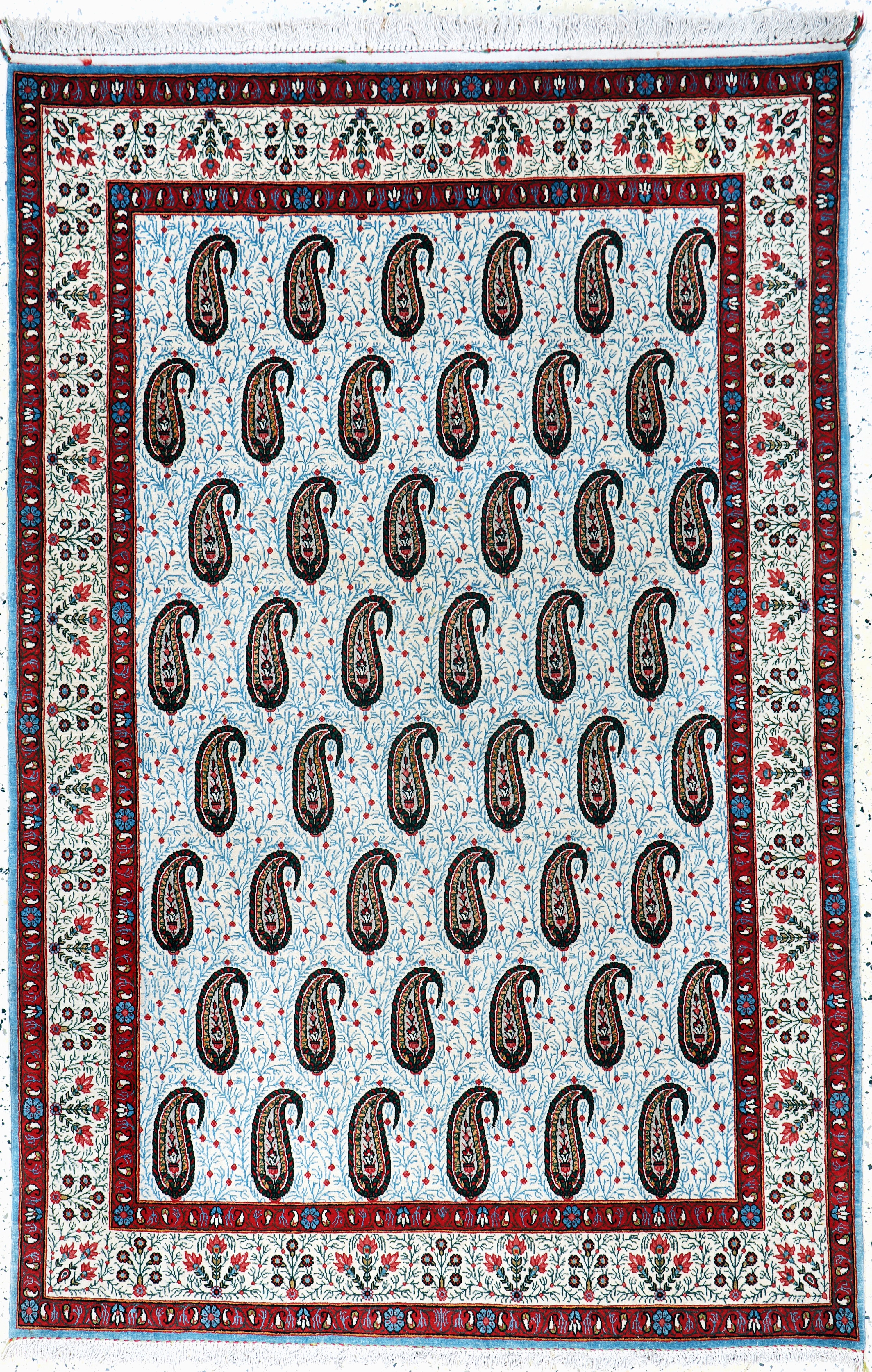 Image 27163497 - Ghom Kork, Persien, Mitte 20.Jhd, Korkwolleauf Baumwolle, ca. 205 x 135 cm, EHZ: ...