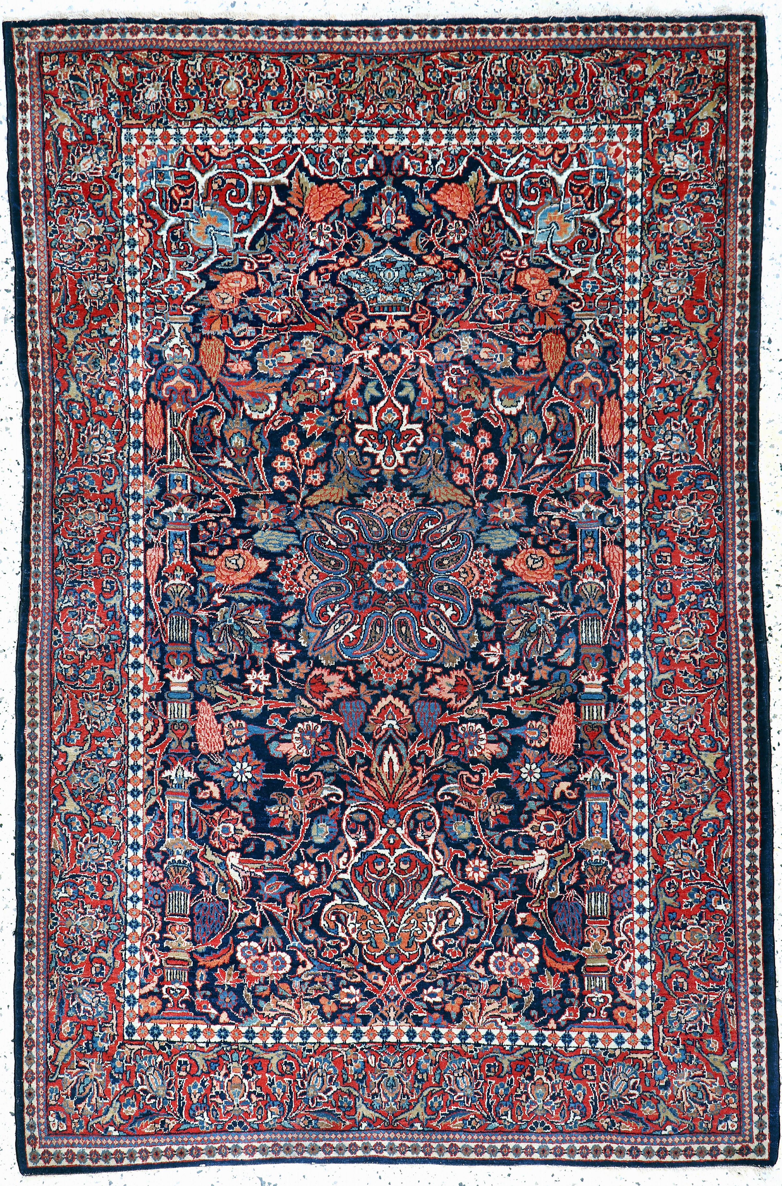 Image 27163499 - Keschan Kork alt, Persien, Mitte 20.Jhd, Korkwolle auf Baumwolle, ca. 200 x 130 cm, ...