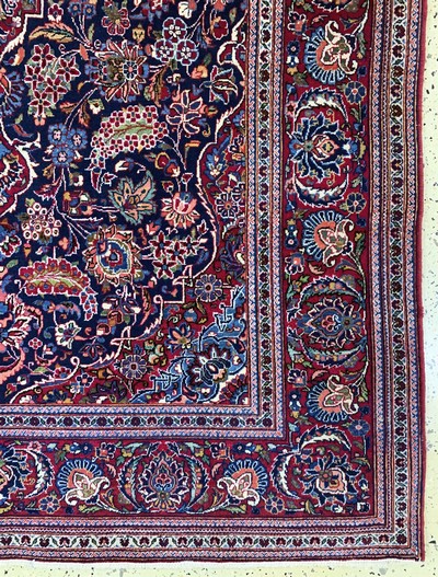 27163480b - Keschan alt, Persien, Anfang 20.Jhd, Wolle auf Baumwolle, ca. 212 x 135 cm, EHZ: 2 ...