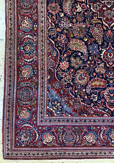 27163480c - Keschan alt, Persien, Anfang 20.Jhd, Wolle auf Baumwolle, ca. 212 x 135 cm, EHZ: 2 ...