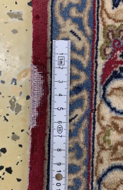 27163494f - Esfahan fein, Persien, Ende 20.Jhd., Korkwolle auf Seide, ca. 240 x 155 cm, EHZ: ...