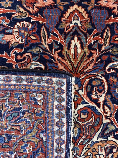 27163499e - Keschan Kork alt, Persien, Mitte 20.Jhd, Korkwolle auf Baumwolle, ca. 200 x 130 cm, ...