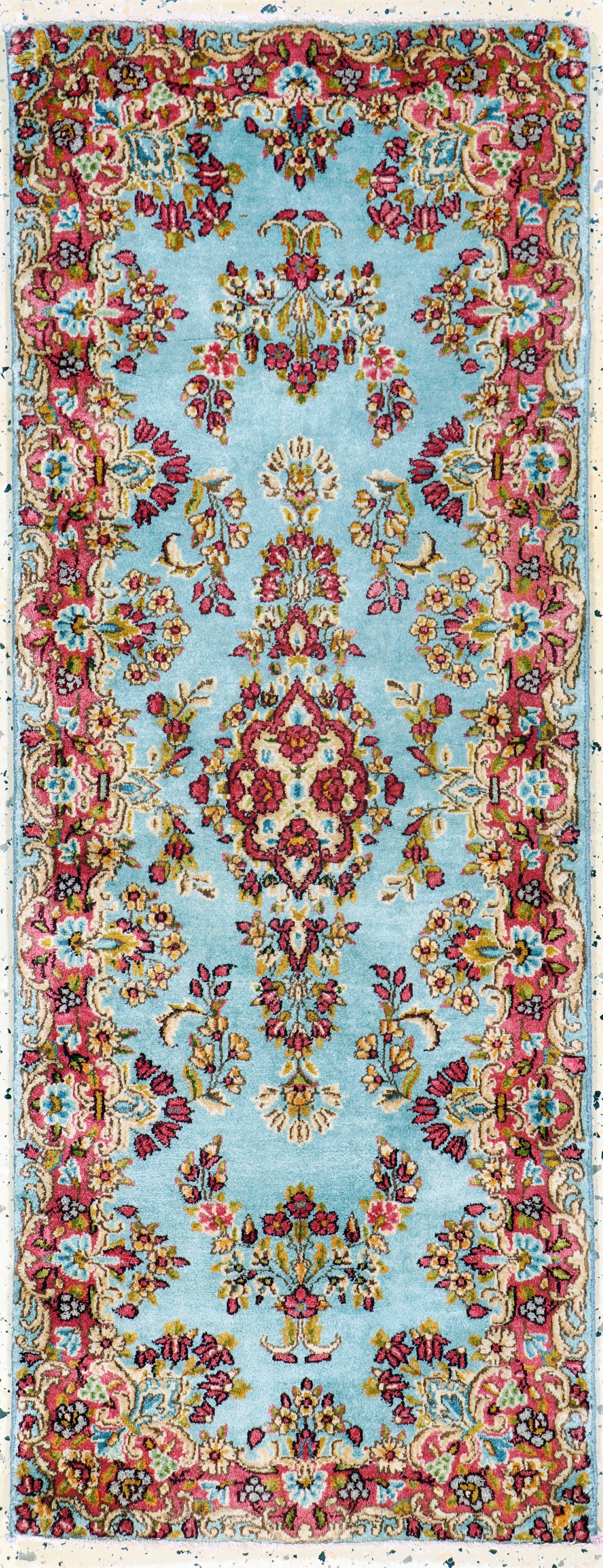 Image 27163549 - Kerman Lawar, Persien, Mitte 20.Jhd, Korkwolle auf Baumwolle, ca. 150 x 58 cm, EHZ:2 ...