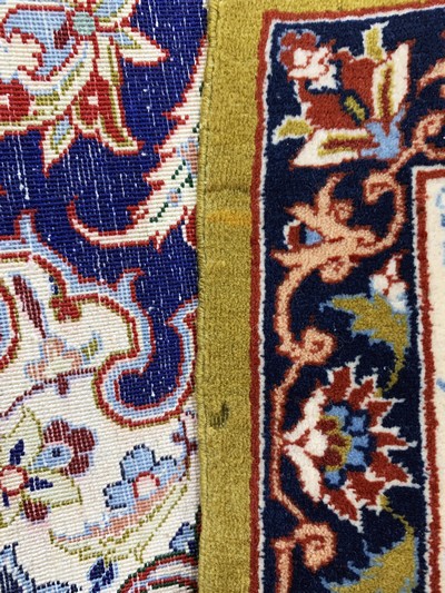 27163501f - Isfahan fine old, Persia, mid-20th century, corkwool on silk, approx. 168 x 104 cm, ...