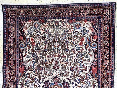 27163503a - 2 lots Rosenbidjar, Persien, Mitte 20.Jhd.,Korkwolle, ca. 177 x 110 cm, EHZ: 2, ...